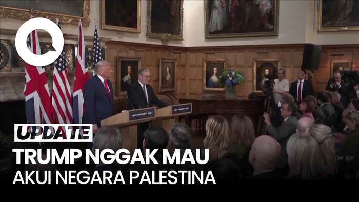 Video Trump Tak Setuju dengan PM Inggris untuk Akui Negara Palestina