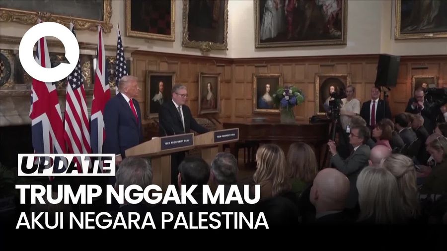 Video Trump Tak Setuju dengan PM Inggris untuk Akui Negara Palestina