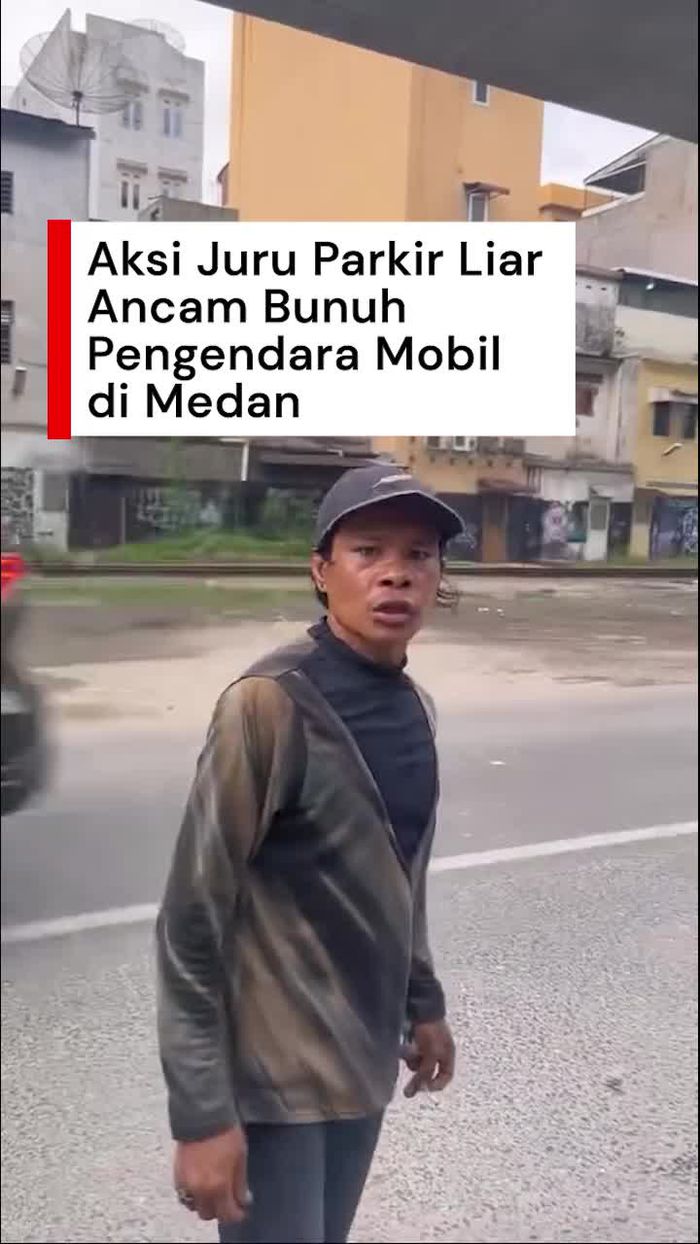 Video Viral Jukir Ancam Bunuh Pengendara di Medan gegara Tidak Diberi Uang