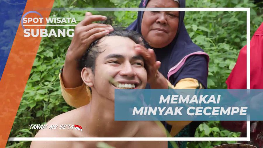 Memakai Minyak Cecempe yang Telah Dibuat di Mata Air Cimincul, Subang dan Menikmati Kegiatan Bersama