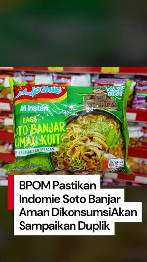 Video Alasan Hasil Lab BPOM dengan Taiwan soal Indomie Soto Banjar Berbeda