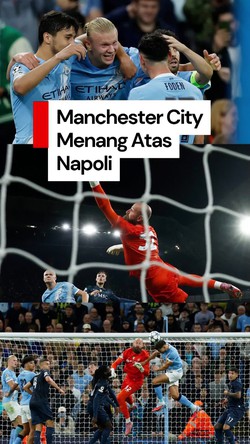 Video: Man City Gebuk 10 Pemain Napoli 2-0