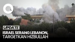 Video Israel Serang Lebanon, Asap Mengepul Tebal
