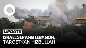 Video Israel Serang Lebanon, Asap Mengepul Tebal