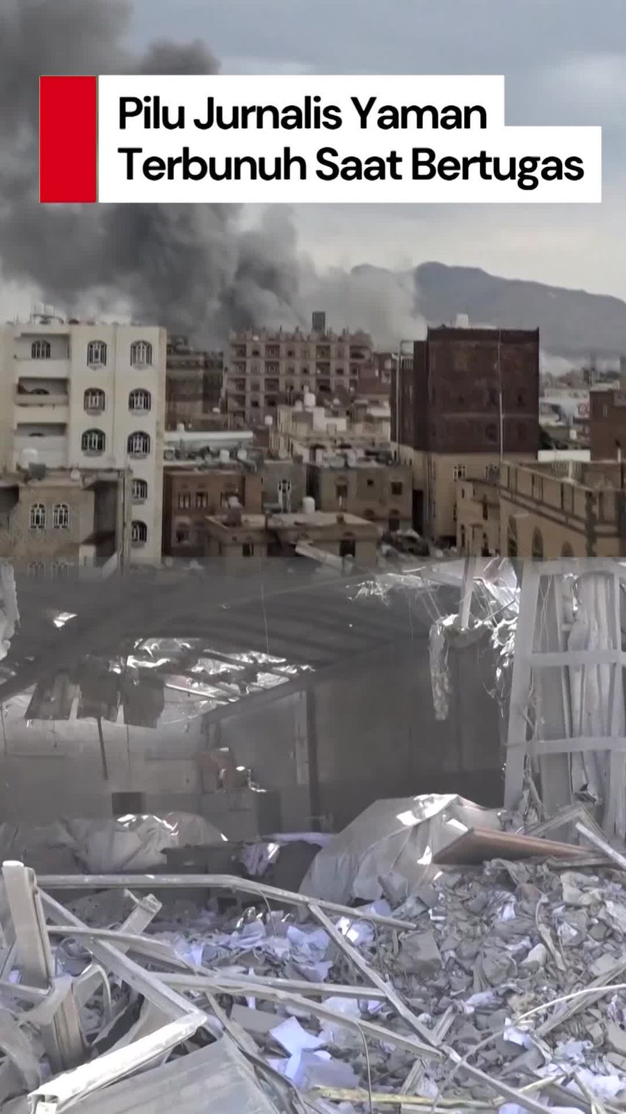 Video: Pilu Jurnalis di Yaman Terbunuh Akibat Serangan Israel Video: Pilu Jurnalis di Yaman Terbunuh Akibat Serangan Israel