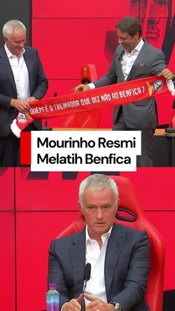 Video: Jose Mourinho Latih Benfica, Targetkan Kesuksesan