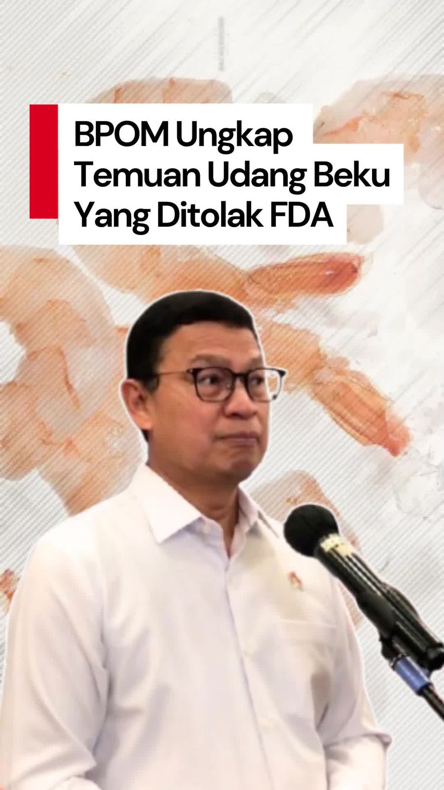 Video BPOM: Udang RI yang Ditolak FDA Aman, Kontaminasi Diduga dari Negara Lain