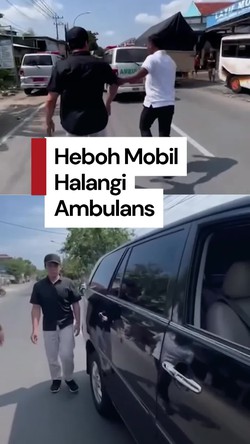 Video: Gegara Halangi Ambulans, Sopir Innova Disuruh Lihat Langsung Pasien Kritis