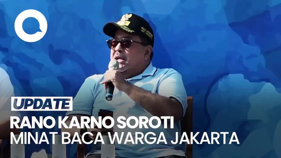 Video: Rano Karno Sebut Minat Baca Warga Jakarta Tinggi tapi Terkendala Waktu