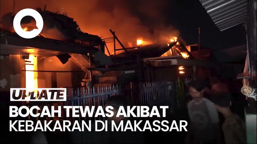 Video 6 Rumah di Makassar Terbakar, 1 Bocah Perempuan Tewas