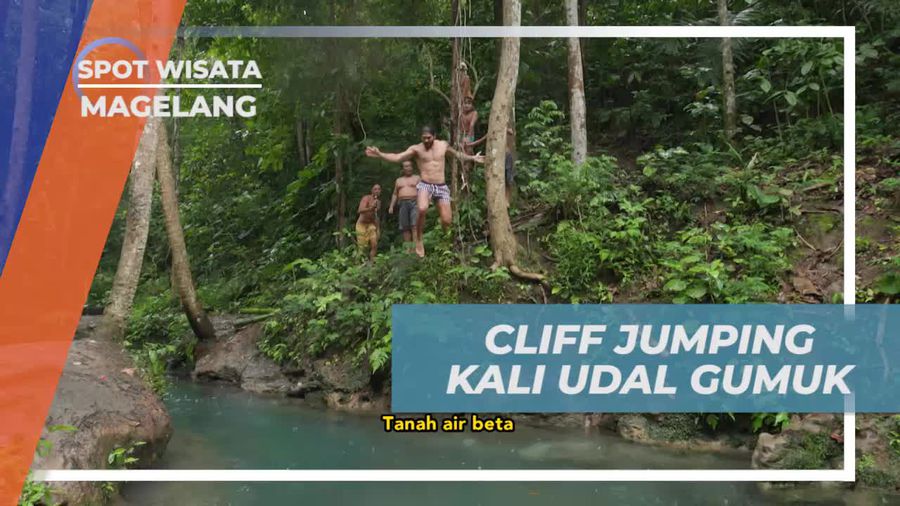 Rasakan Serunya Cliff Jumping di Kali Udal Gumuk, Magelang yang Menantang  