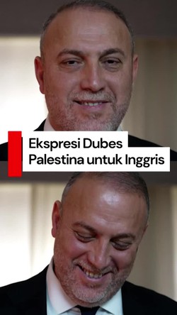 Video: Senyum Bahagia Perwakilan Palestina Sambut Pengakuan Inggris