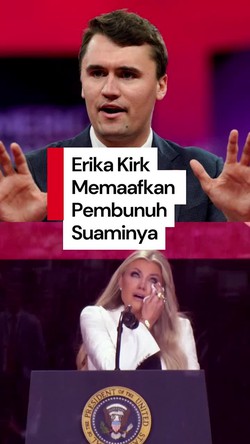 Video: Sambil Menangis, Istri Charlie Kirk Maafkan Pembunuh Suaminya
