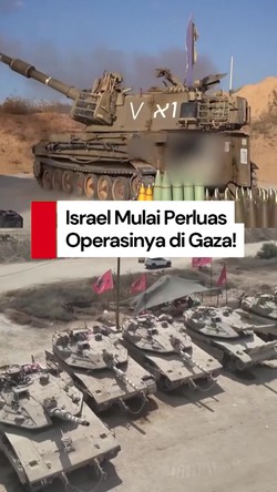Video: Perluas Operasi di Gaza, Israel Kerahkan Divisi Ketiganya