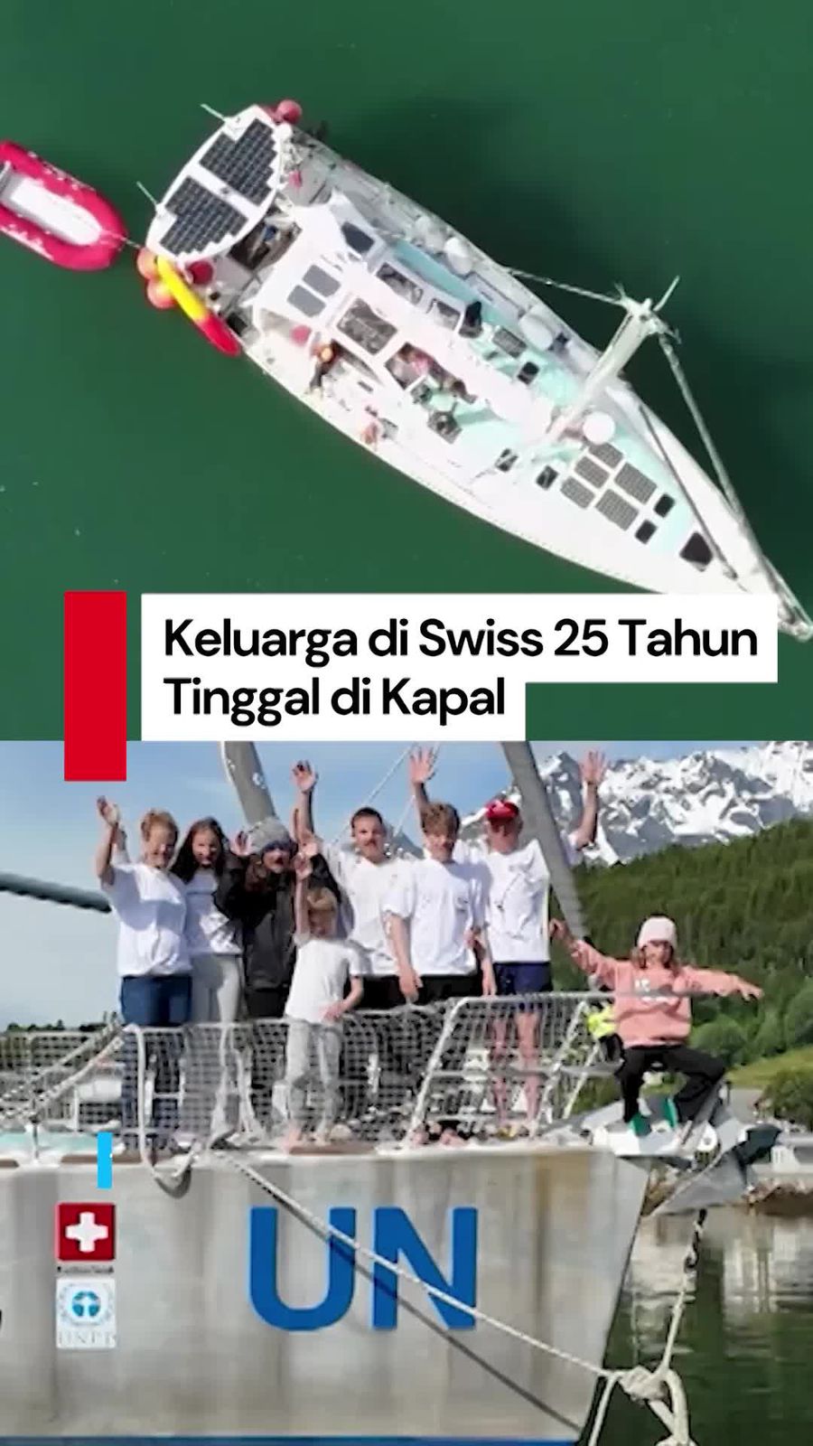  Video: Kisah Keluarga di Swiss, 25 Tahun Hidup di Tengah Laut
