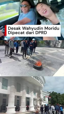 Video: Mahasiswa Demo di DPRD Gorontalo Tuntut Wahyudin Moridu Dipecat