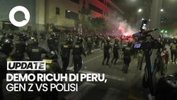 Video Ricuh Demo Antipemerintah di Peru, Gen Z Bentrok dengan Polisi