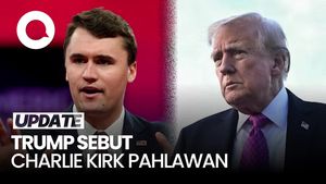 Video Trump Hadiri Upacara Pemakaman Charlie Kirk: Dia Pahlawan Amerika