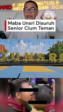 Video Heboh Maba Unsri Disuruh Senior Cium Teman, Pihak Kampus Buka Suara