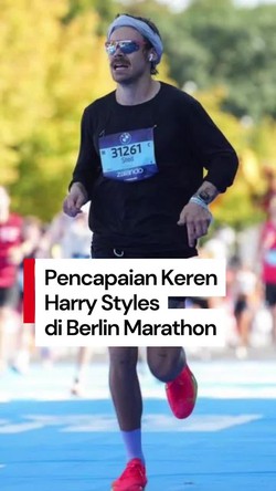 Video: Gokil! Harry Styles Selesaikan Berlin Marathon Kurang dari 3 Jam