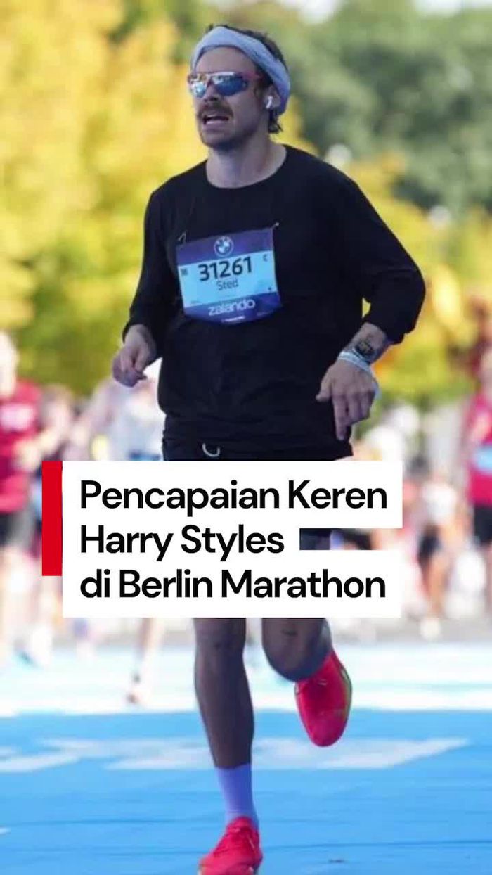 Video: Gokil! Harry Styles Selesaikan Berlin Marathon Kurang dari 3 Jam
