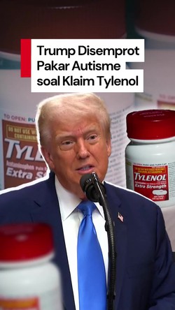 Video Trump Klaim Tylenol Sebabkan Autisme, Pakar: Tak Berdasarkan Fakta