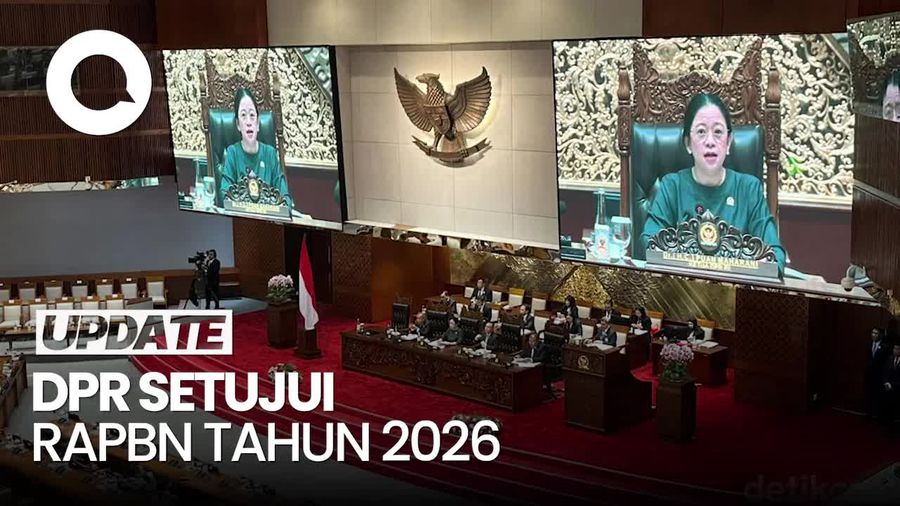 Video: Tok! Paripurna DPR Setujui RAPBN 2026, Belanja Negara Rp 3.842,7 T