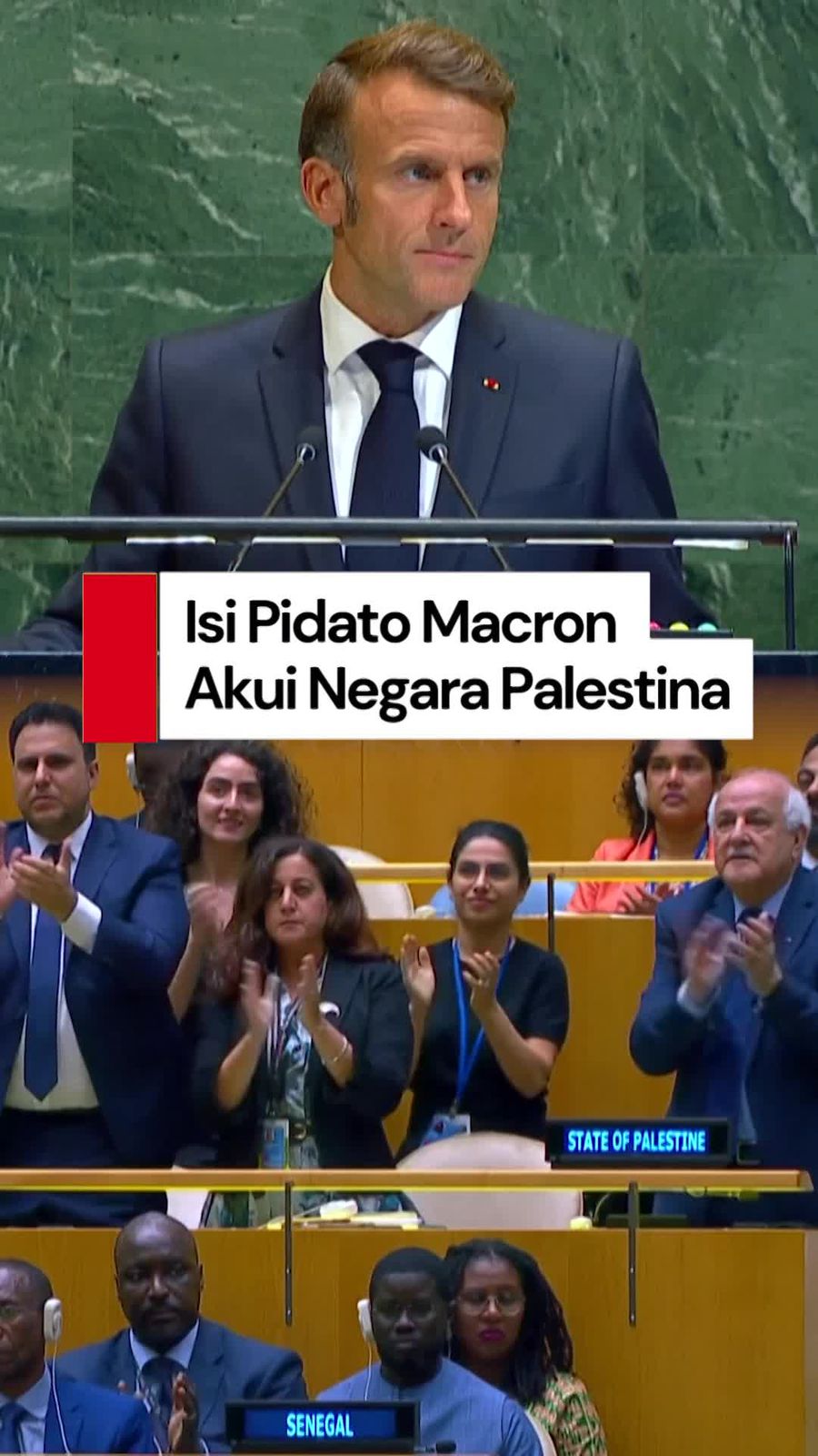 Video: Isi Pidato Presiden Prancis, Buat Peserta KTT PBB Standing Ovation
