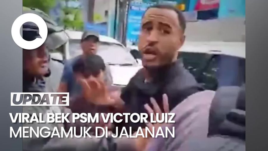 Video Viral Pemain PSM Victor Luiz Hendak Memukul Warga di Jalanan Makassar