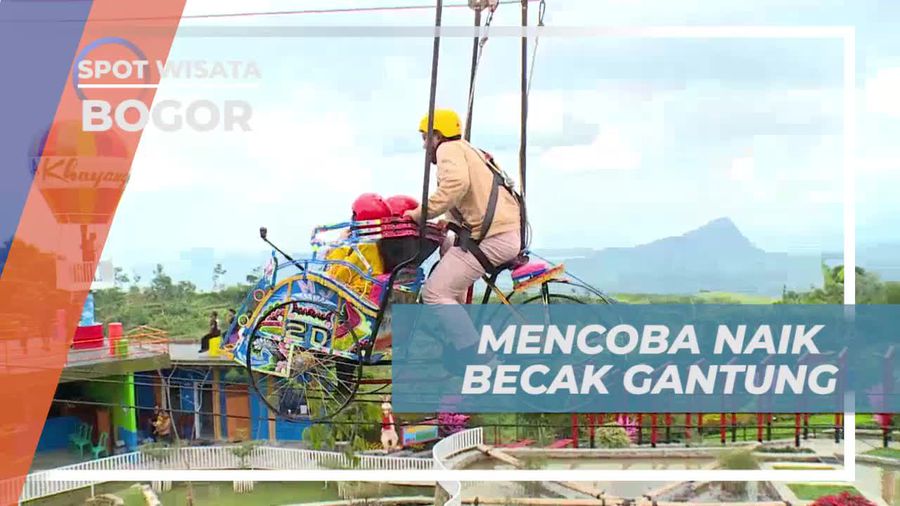 Naik Becak Gantung yang Memacu Adrenalin di Villa Bogor