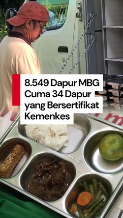 Video: Ternyata Ada 8.549 Dapur MBG Belum Memiliki Sertifikasi Kemenkes