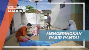 Menenangkan Pasir Pantai agar Siap Dipakai untuk Kasur Pasir di Madura