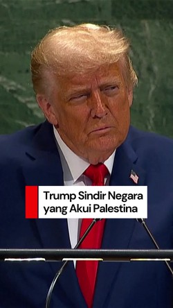 Video Trump Sindir Negara yang Akui Palestina di PBB: Hadiah Bagi Hamas