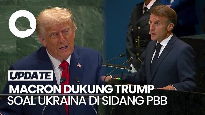 Video: Macron Sepakat dengan Trump di Sidang PBB, Desak Rusia Akhiri Perang