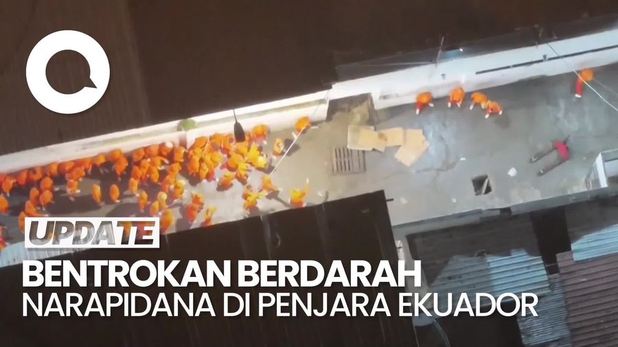 Video Ricuh Bentrokan Geng di Penjara Ekuador, 14 Orang Tewas