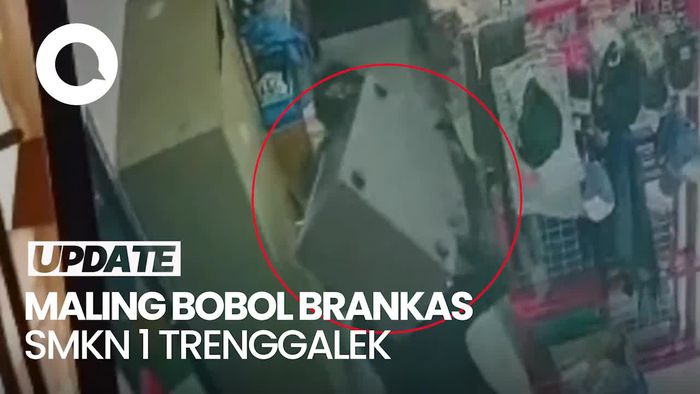 Video: Komplotan Maling Bobol Brankas di SMKN 1 Trenggalek, Polisi Selidiki