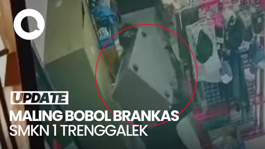 Video: Komplotan Maling Bobol Brankas di SMKN 1 Trenggalek, Polisi Selidiki