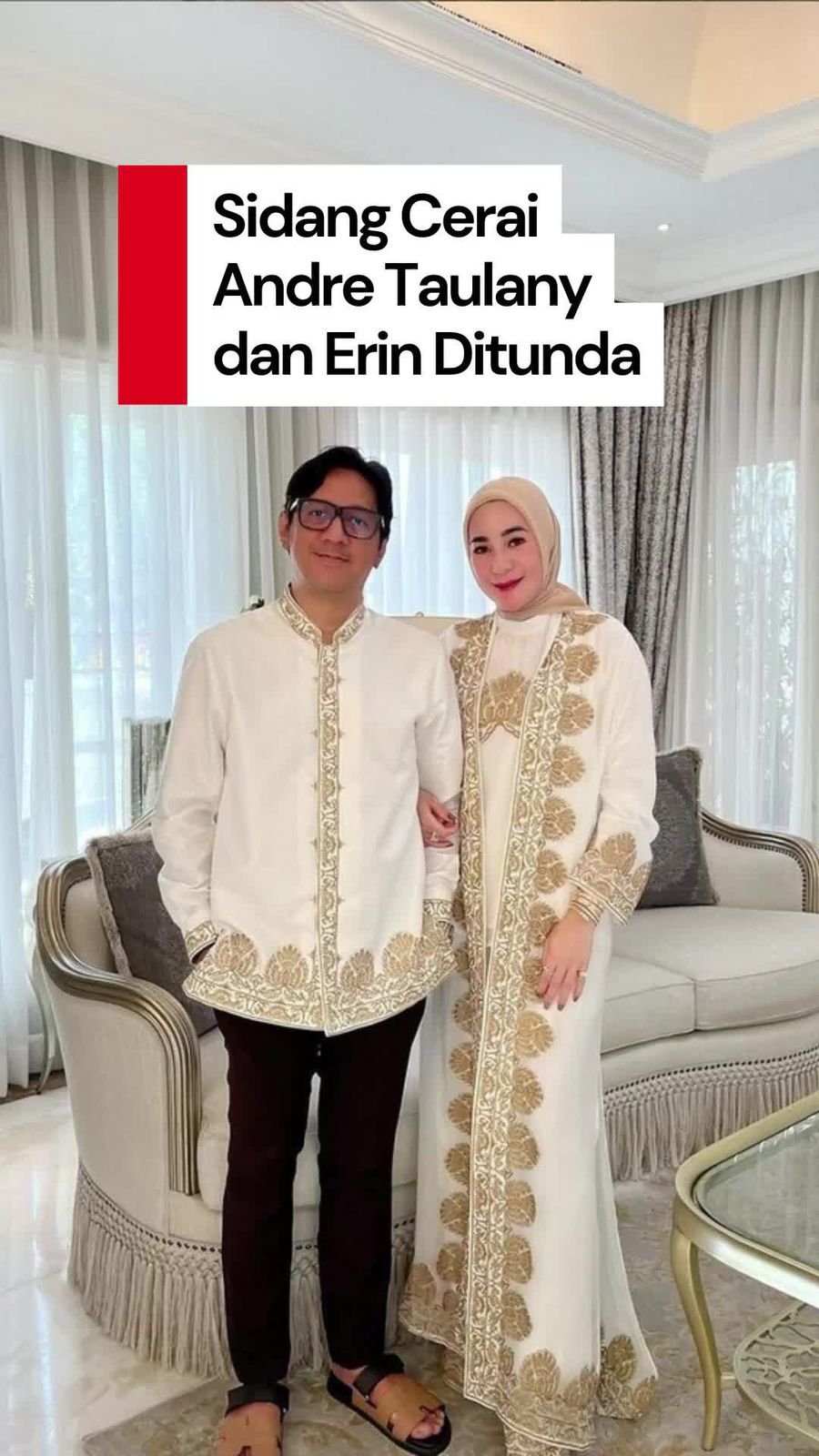 Video: Sidang Cerai Andre Taulany dan Erin Ditunda 