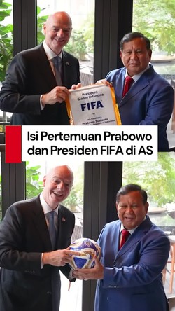 Video: Prabowo Bertemu Presiden FIFA di AS, Ini yang Dibahas