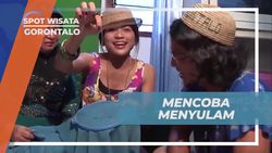 Mencoba Menyulam untuk Oleh-Oleh Khas Gorontalo