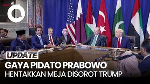 Video: Gaya Prabowo Hentakkan Meja di Podium PBB hingga Dipuji Trump