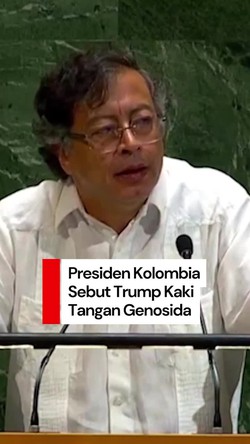 Video Sindiran Presiden Kolombia ke Trump di PBB: Kaki Tangan Genosida!