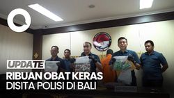 Video: Polisi Sita Puluhan Ribu Obat Keras Senilai Rp 1,9 M di Bali