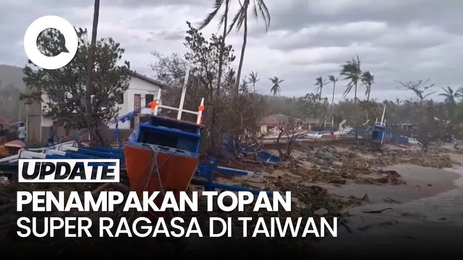 Video: Dahsyatnya Topan Super Ragasa Terjang Taiwan, 17 Orang Tewas