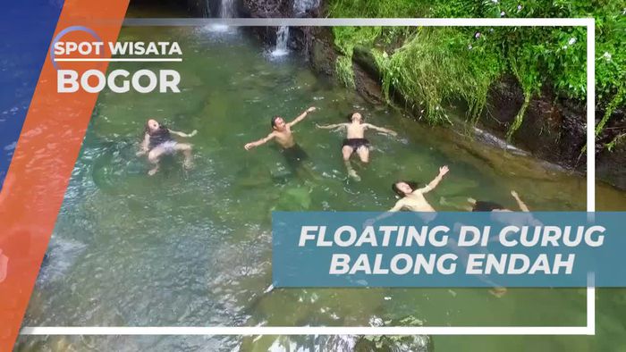 Floating Santai Menikmati Keindahan Curug Balong Endah, Bogor