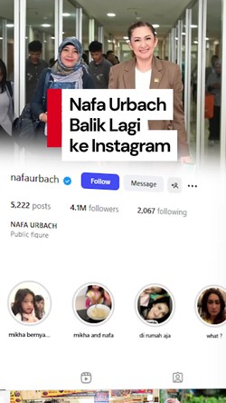 Video: Instagram Nafa Urbach Aktif Lagi!