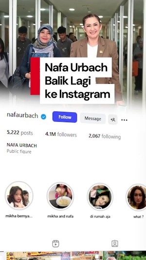 Video: Instagram Nafa Urbach Aktif Lagi!