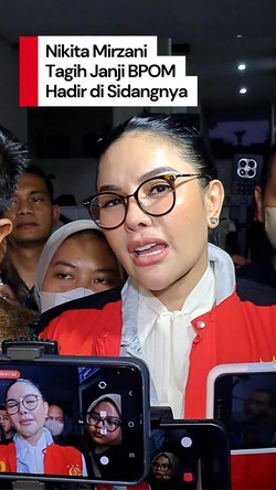 Video Nikita Mirzani Tagih Janji BPOM untuk Hadir di Sidangnya