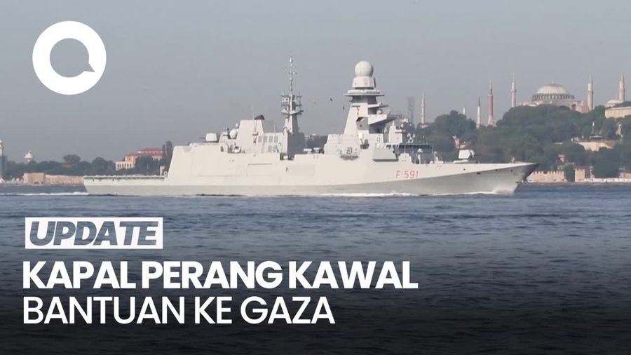 Video: Italia Kirim Kapal Perang untuk Kawal Armada Bantuan ke Gaza