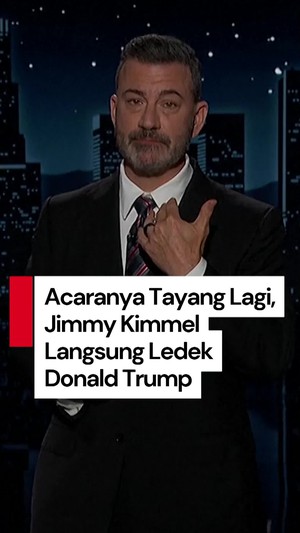Video Jimmy Kimmel Ledek Trump, Sebut Usaha Cancel Culture Jadi Bumerang